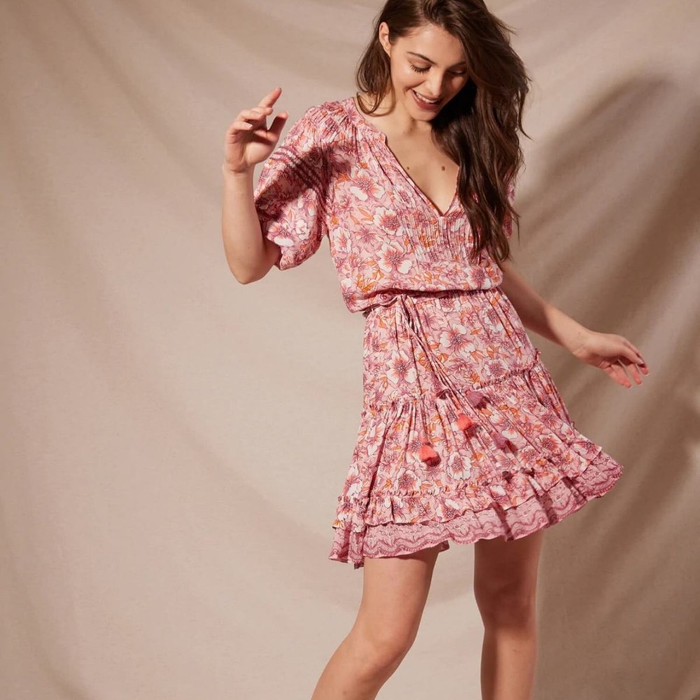 Poupette St. Barth Sona Floral Mini Dress